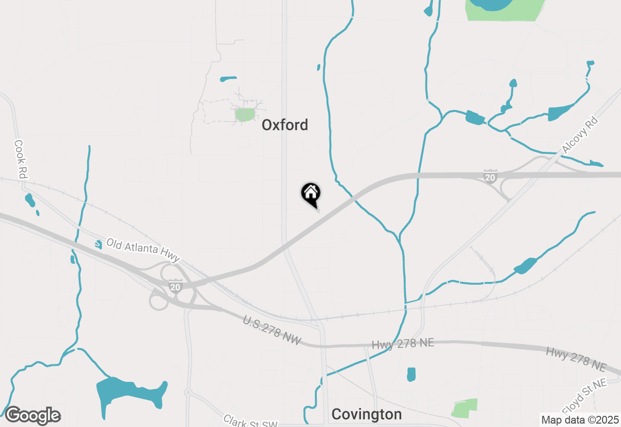 Map of 116 E Wade Street, Oxford, GA 30054