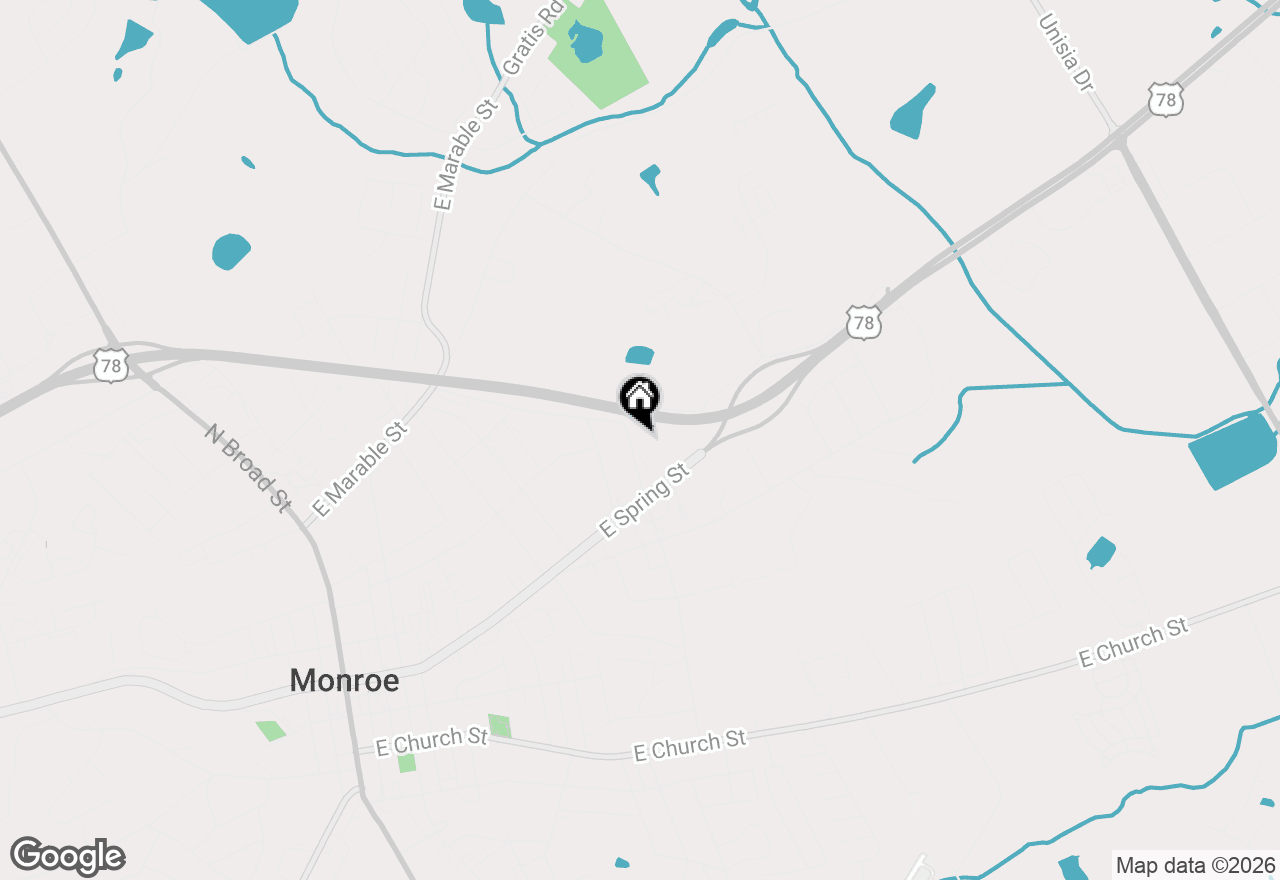 Map of 150 N Hammond Drive, Monroe, GA 30655