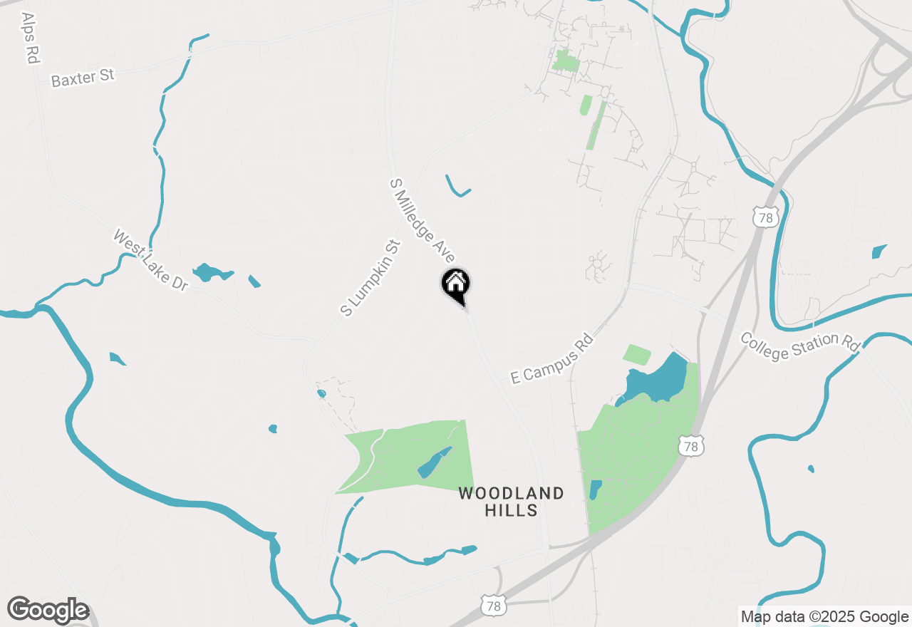 Map of 155 Parkway Drive, Athens, GA 30606