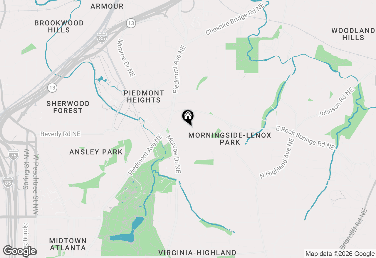 Map of 664 Cumberland Circle Ne, Atlanta, GA 30306