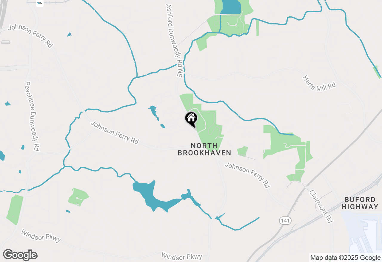 Map of 3561 Parkside Way, Brookhaven, GA 30319