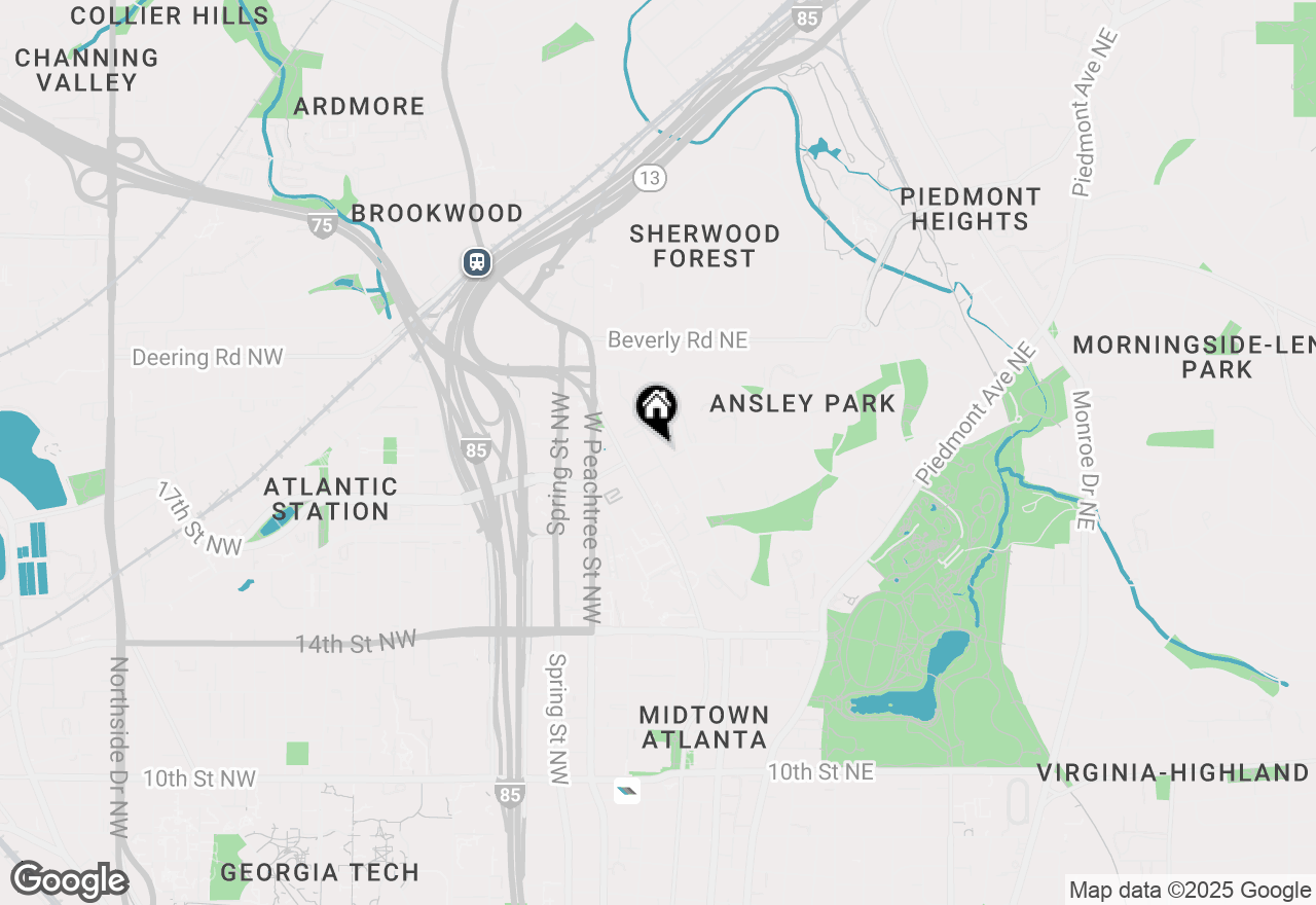 Map of 63 17th Street Ne, Atlanta, GA 30309