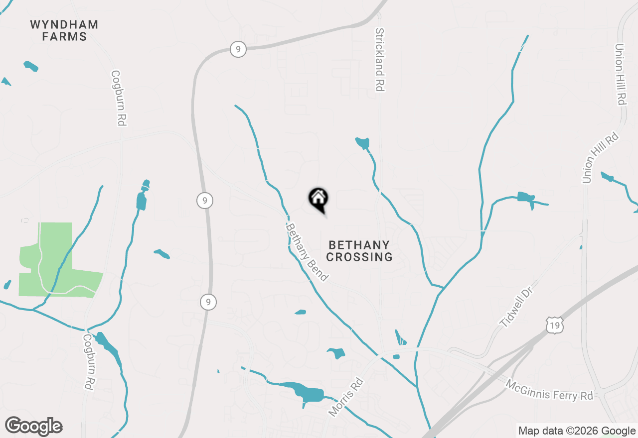 Map of 345 Aurelia Trace, Milton, GA 30004
