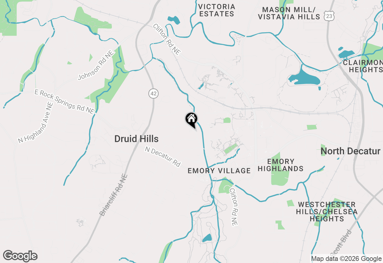 Map of 1507 Emory Road Ne, Atlanta, GA 30306