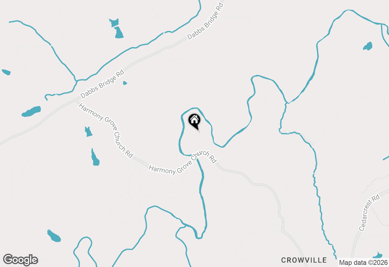 Map of 1736 Harmony Grove Church Road, Acworth, GA 30101