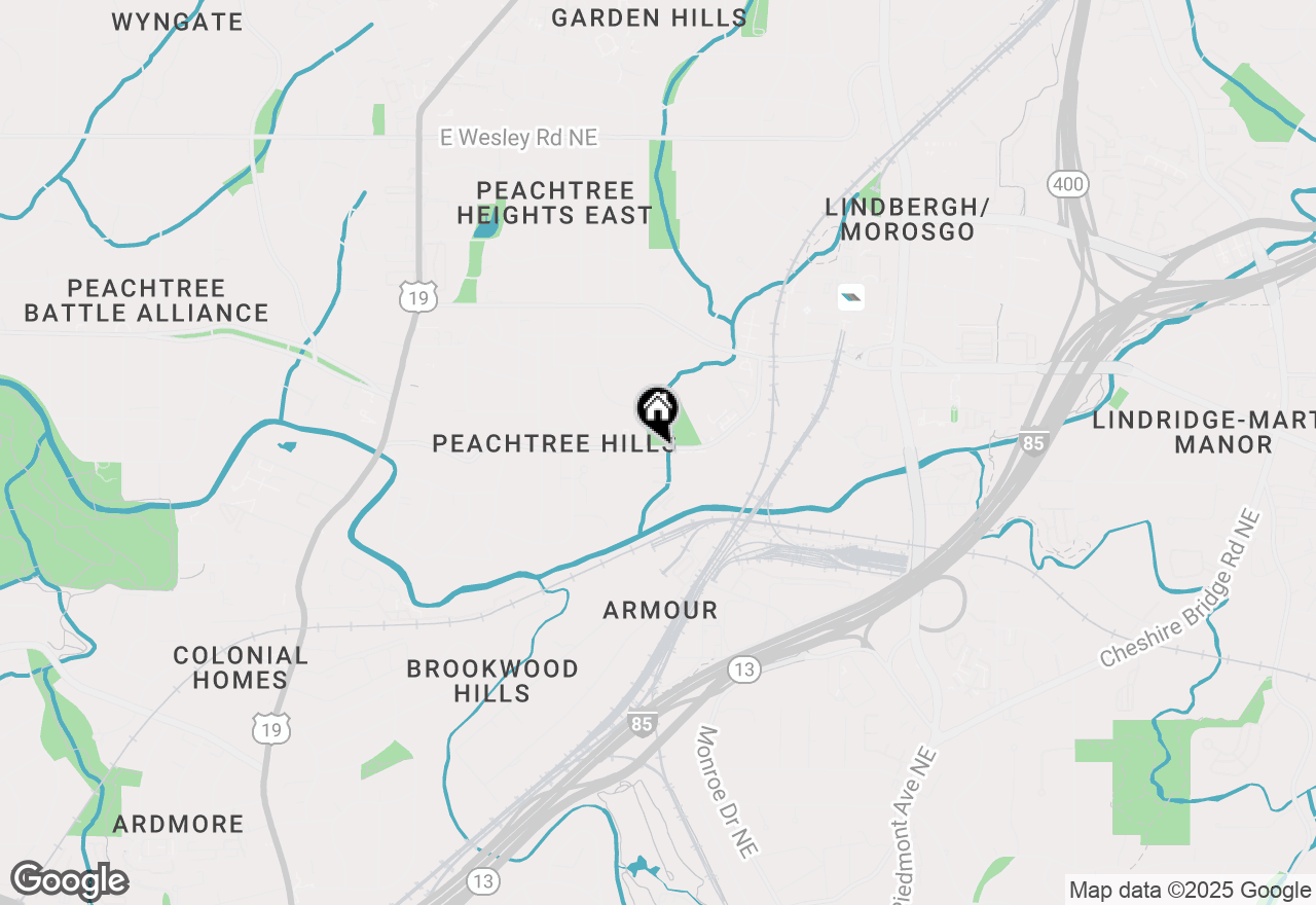 Map of 311 Peachtree Hills Avenue Ne #17C, Atlanta, GA 30305
