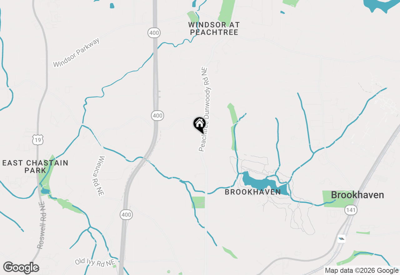 Map of 4400 Carmain Drive Ne, Atlanta, GA 30342