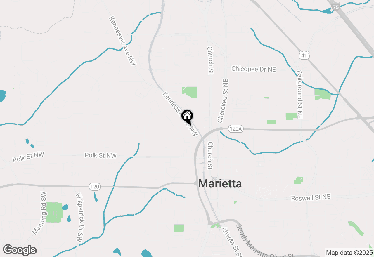 Map of 303 Kennesaw Avenue Nw, Marietta, GA 30060
