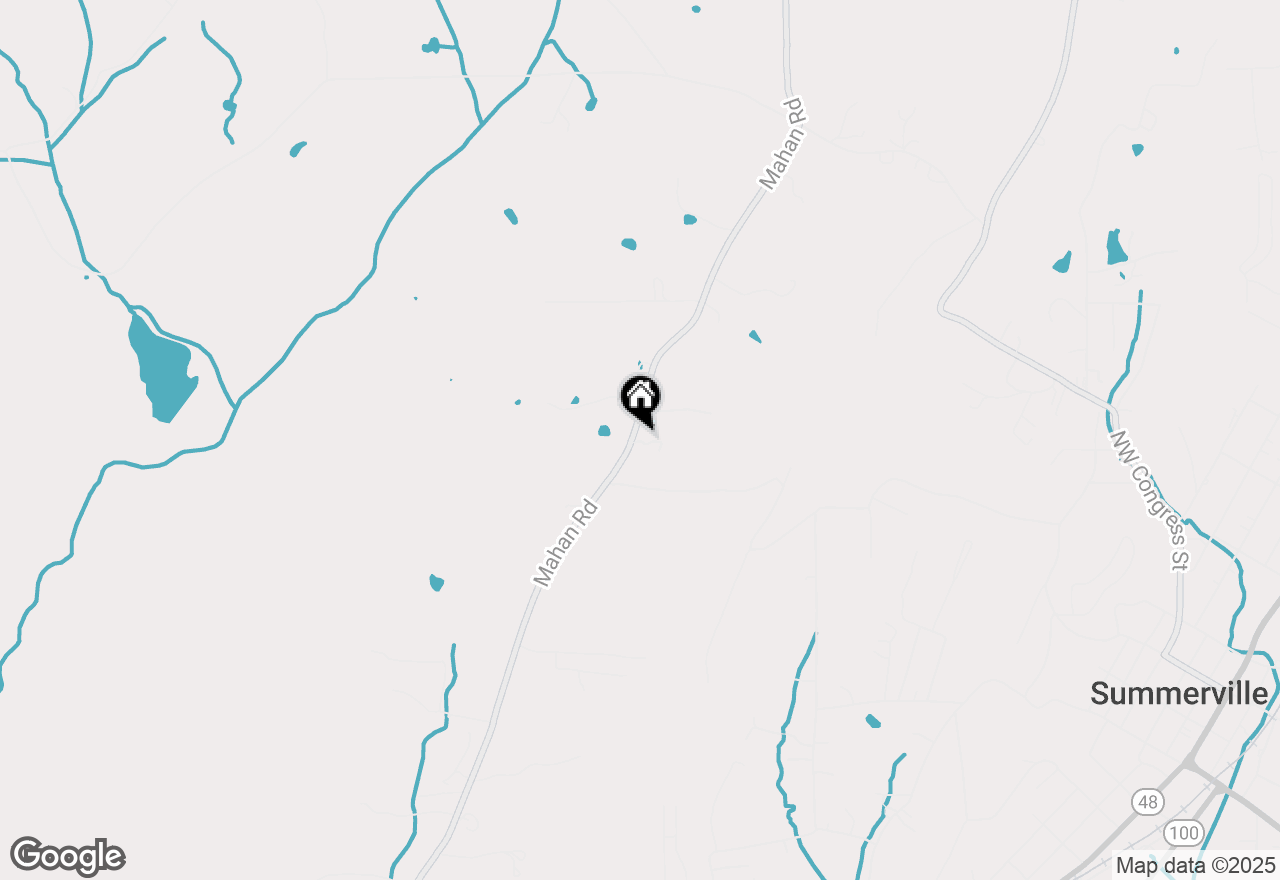 Map of 1574 Mahan Road, Summerville, GA 30747