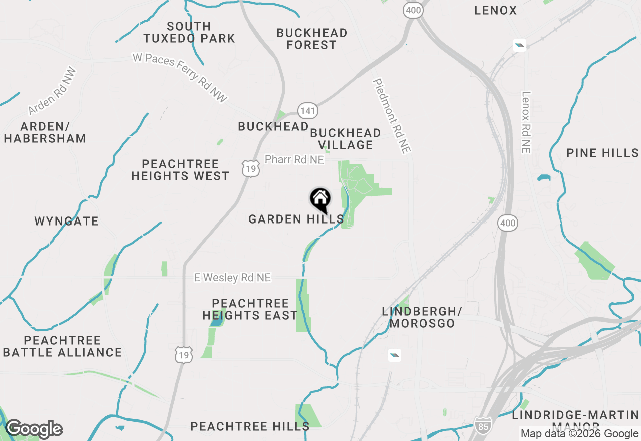 Map of 361 Delmont Drive Ne, Atlanta, GA 30305