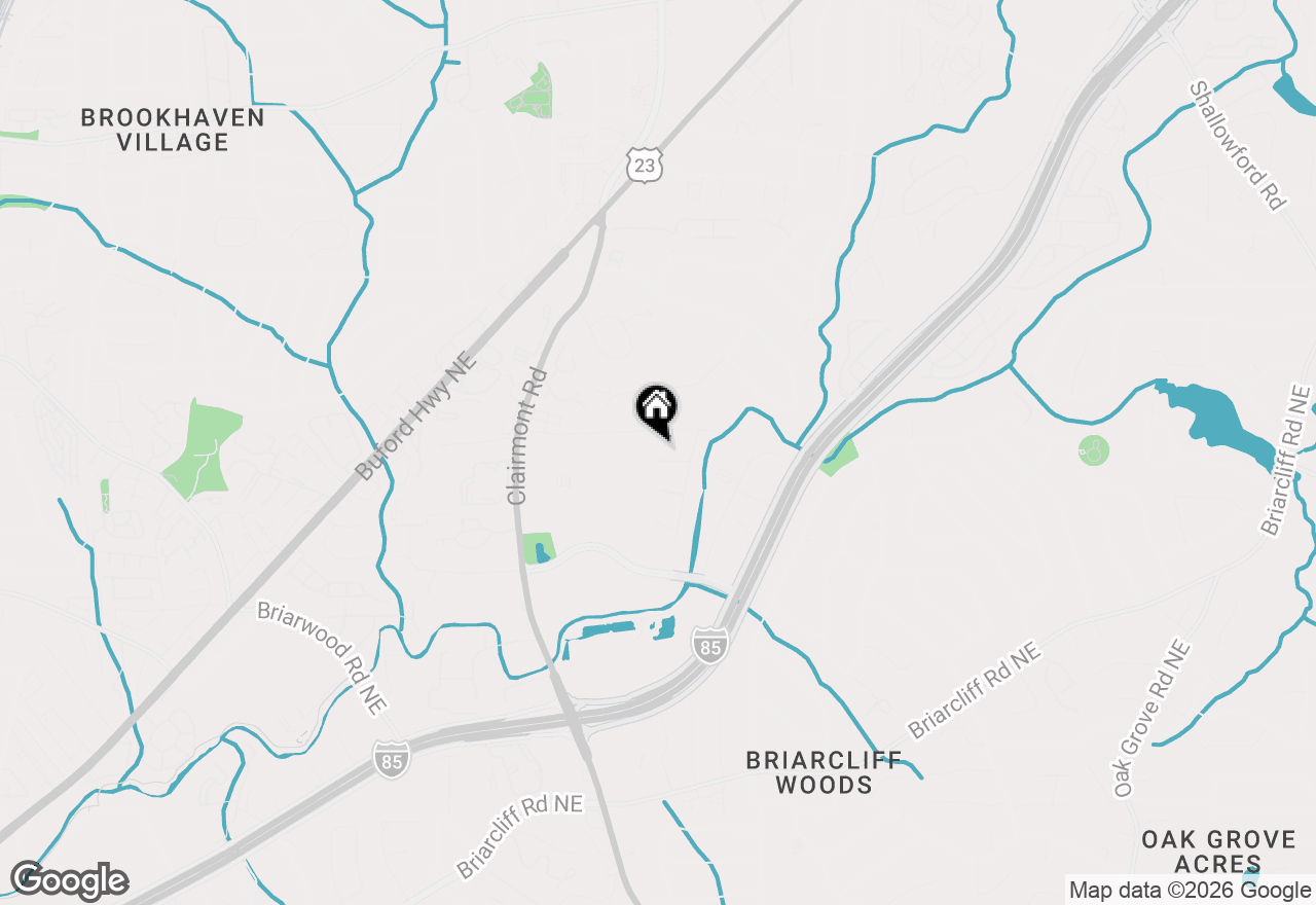 Map of 1936 Wellona Place Ne, Atlanta, GA 30345