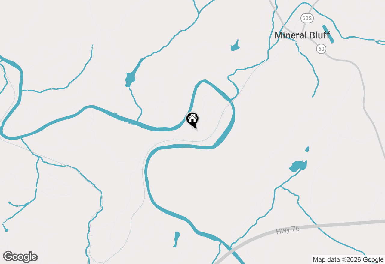 Map of 1 Riverview Lane, Blue Ridge, GA 30513