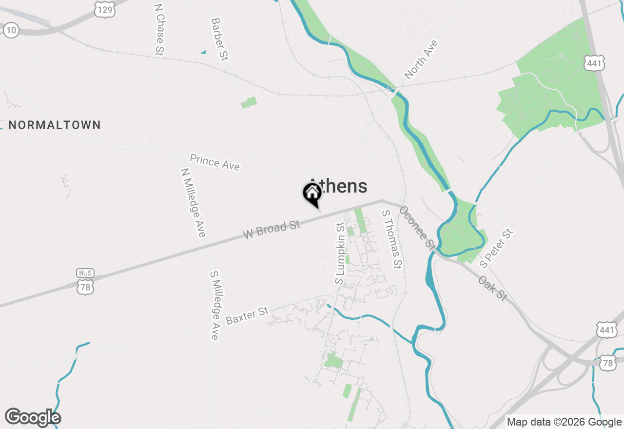 Map of 250 W Broad Street #405, Athens, GA 30601