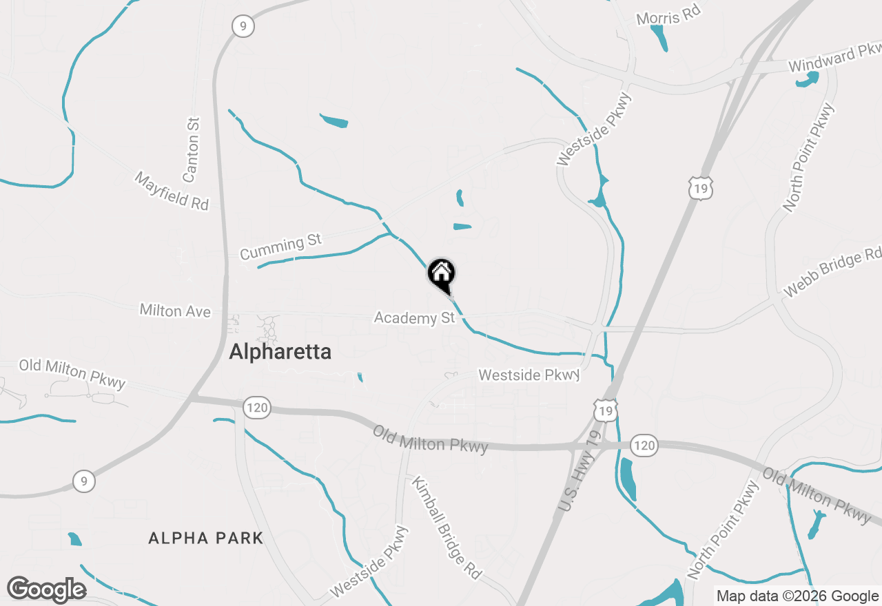 Map of 402 Wade Creek Road, Alpharetta, GA 30009