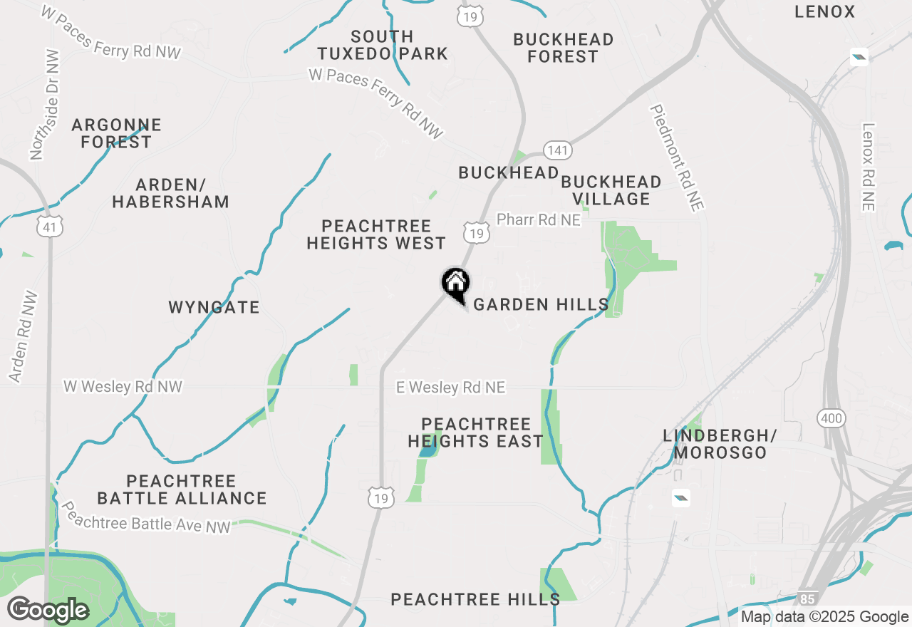 Map of 35 Sheridan Drive Ne #7, Atlanta, GA 30305