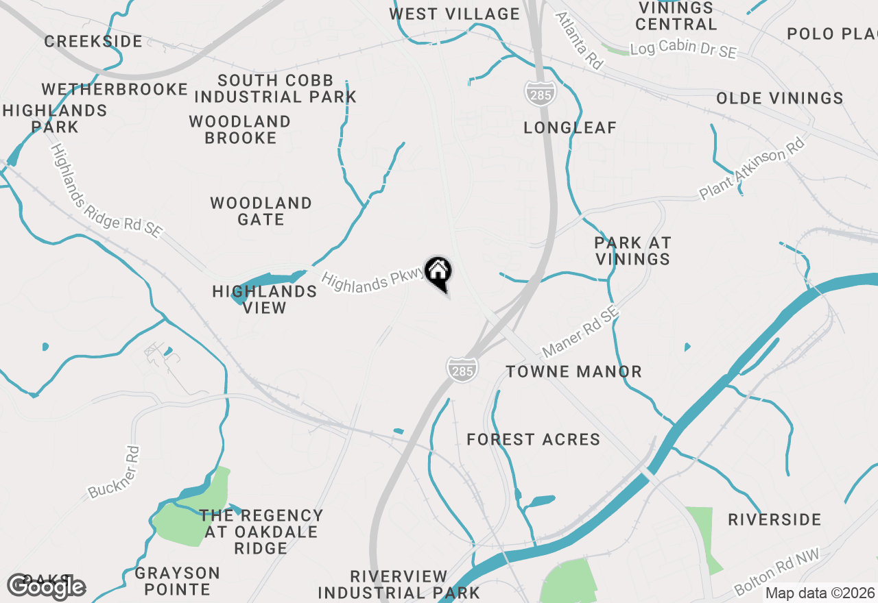 Map of 2306 Oakton Place Se, Smyrna, GA 30082