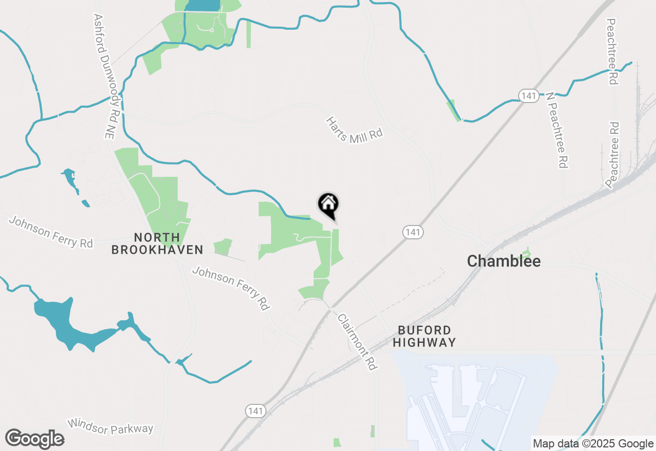 Map of 3536 Keswick Drive, Atlanta, GA 30341