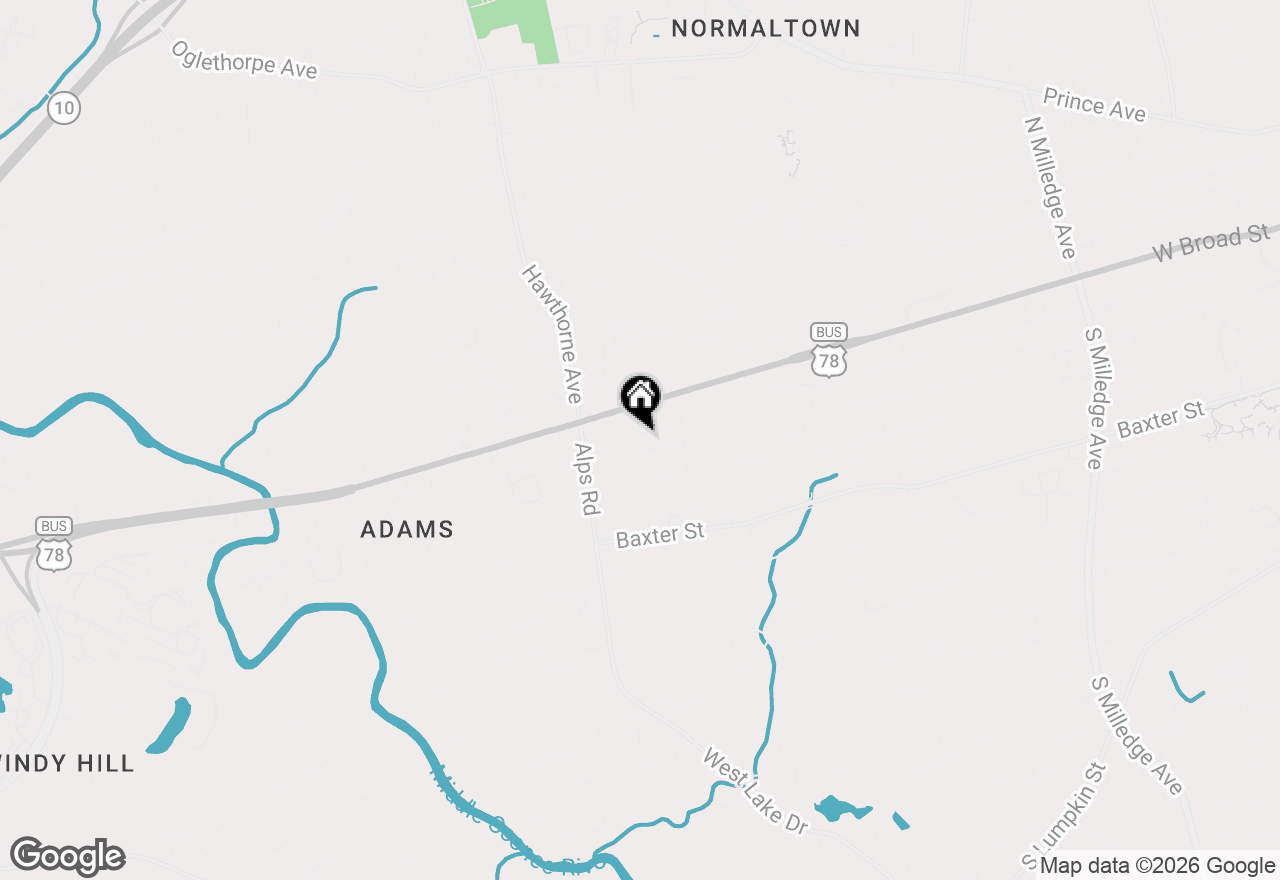 Map of 151 Magnolia Terrace, Athens, GA 30606