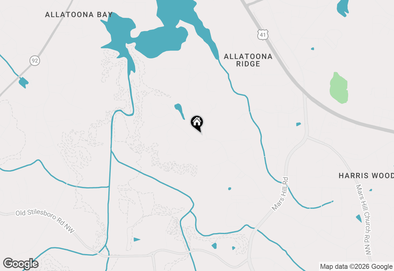 Map of 5348 Hill Road Nw, Acworth, GA 30101