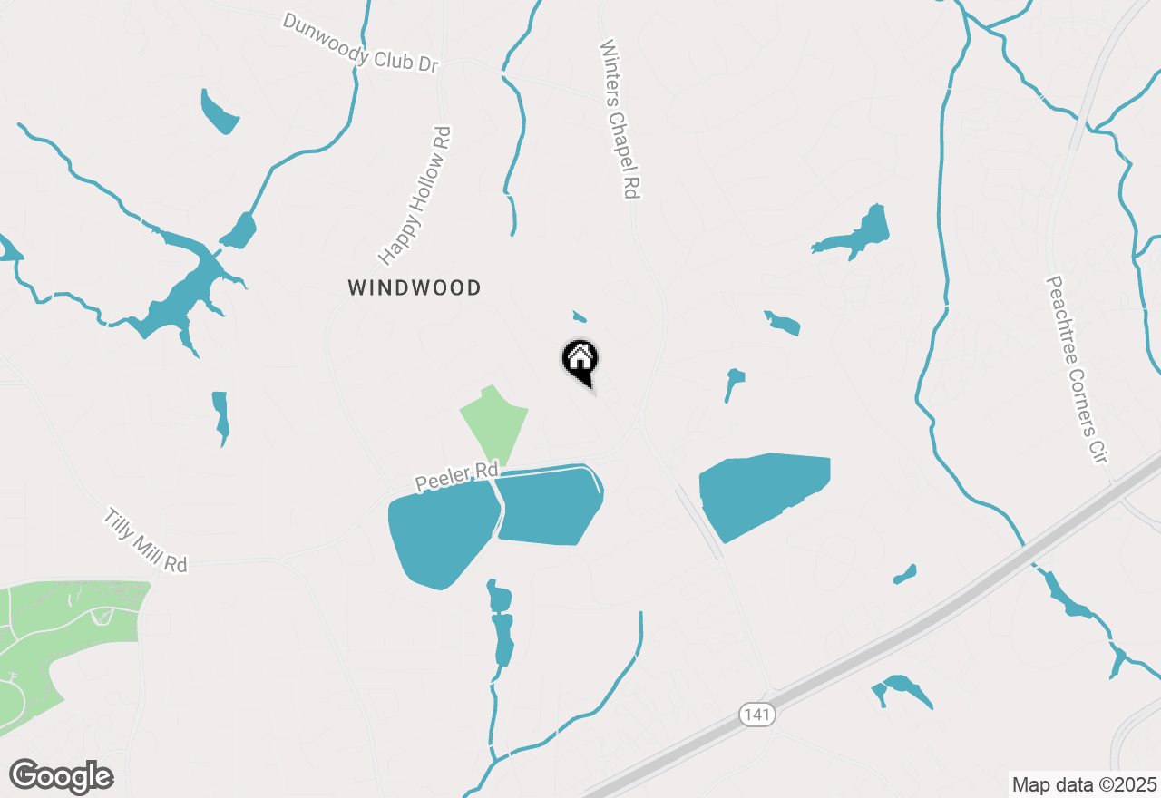 Map of 3057 Four Oaks Drive, Dunwoody, GA 30360