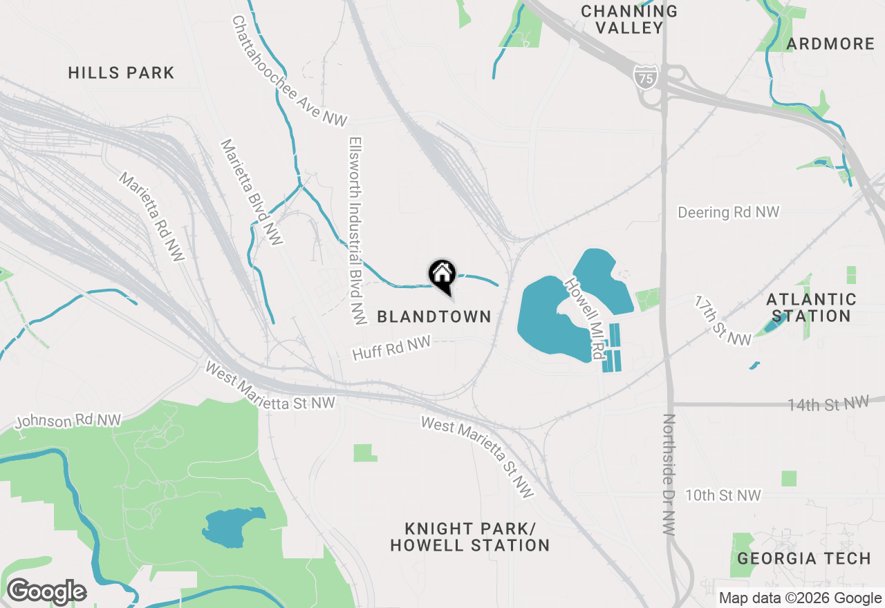 Map of 1332 Booth Avenue Nw, Atlanta, GA 30318