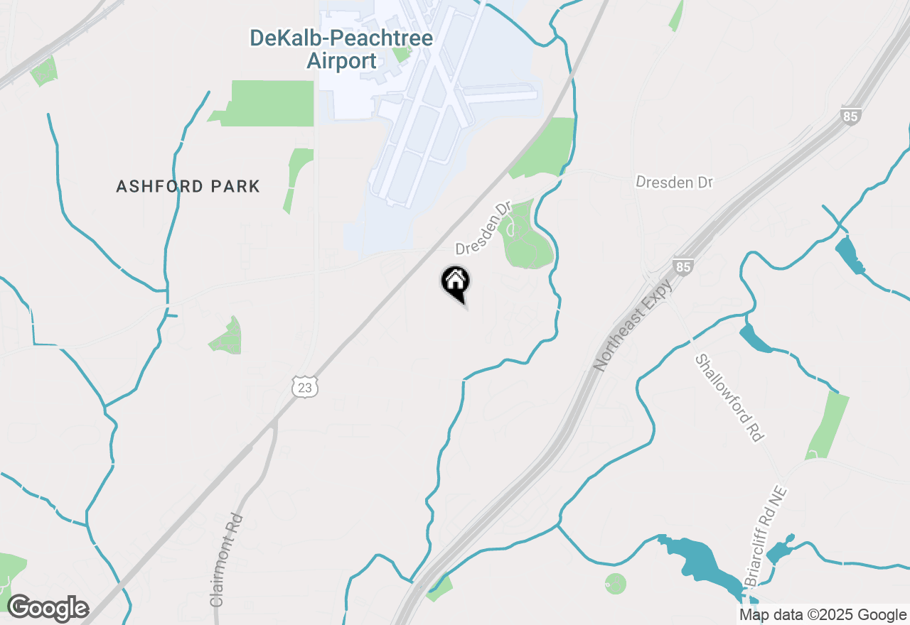 Map of 2627 Woodacres Road Ne, Atlanta, GA 30345