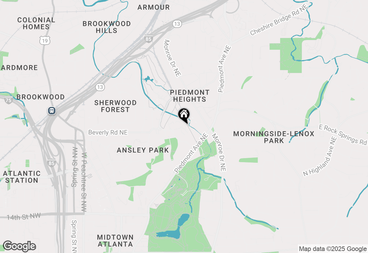 Map of 486 Ansley Walk Terrace Ne, Atlanta, GA 30309