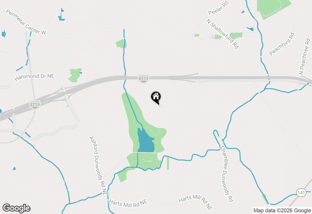 Map of 1606 E Nancy Creek Drive, Brookhaven, GA 30319
