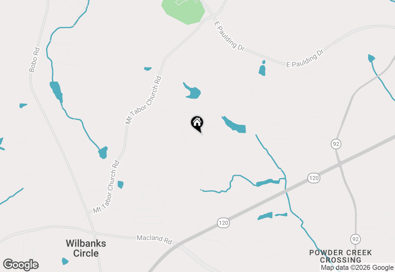 Map of 87 Thomas Place Drive, Dallas, GA 30157