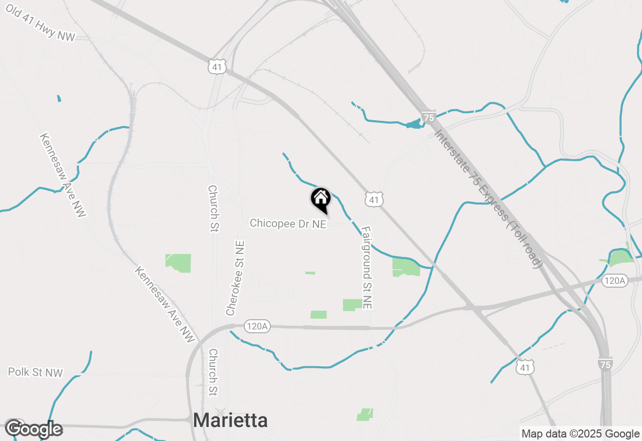 Map of 393 Chicopee Drive Ne, Marietta, GA 30060