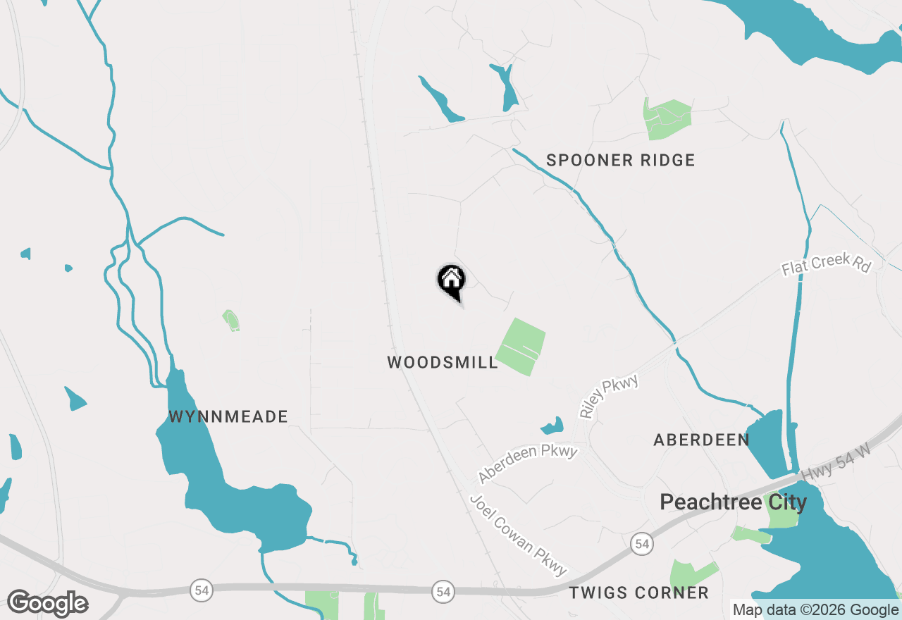 Map of 613 N Fairfield Drive, Peachtree City, GA 30269