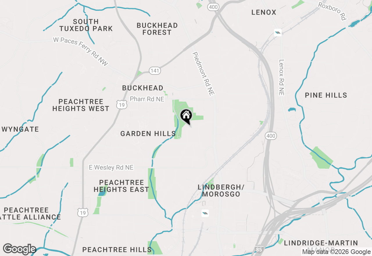 Map of 2878 N Hills Drive, Atlanta, GA 30305