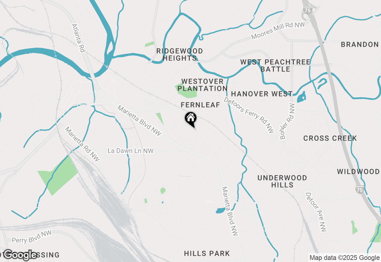 Map of 1105 Liberty Parkway Nw, Atlanta, GA 30318