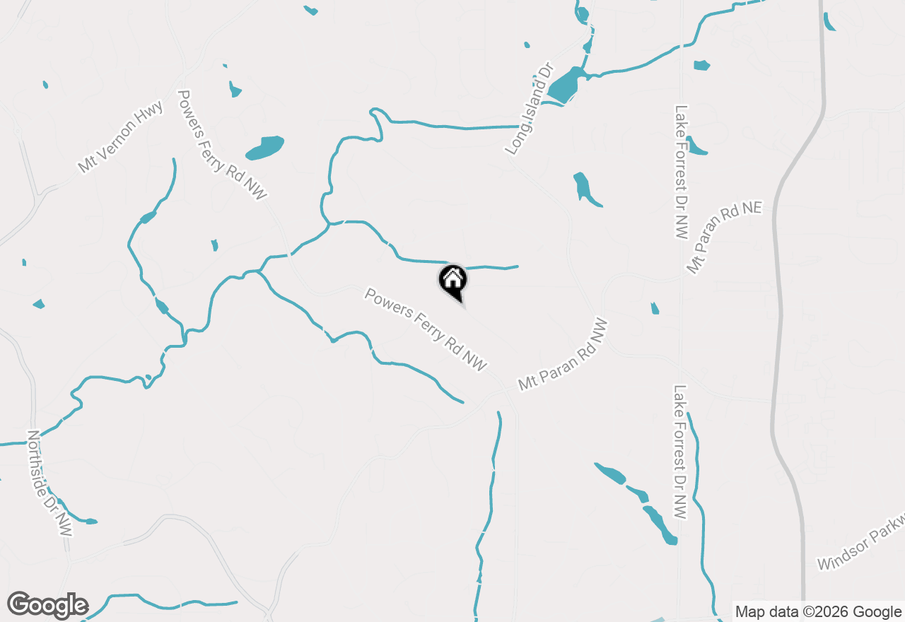 Map of 439 Tara Trail, Sandy Springs, GA 30327