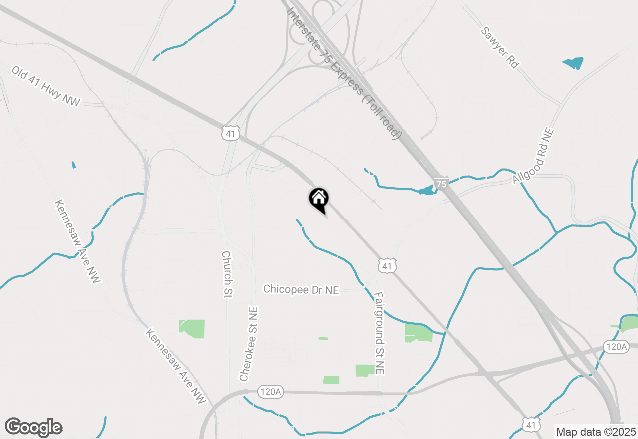 Map of 800 Kiowa Drive Ne, Marietta, GA 30060