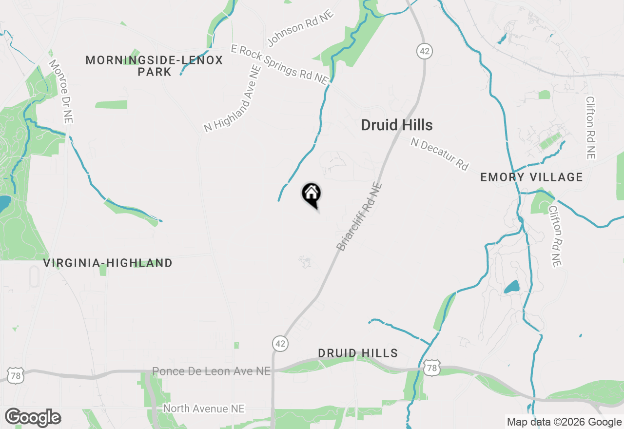 Map of 1130 Hancock Drive Ne, Atlanta, GA 30306