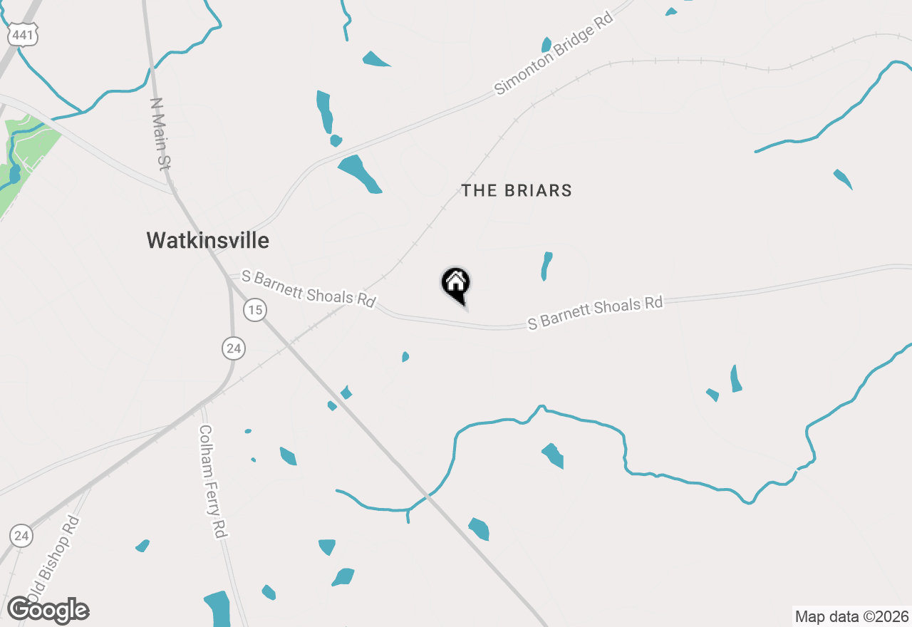 Map of 1170 Watson Lane, Watkinsville, GA 30677