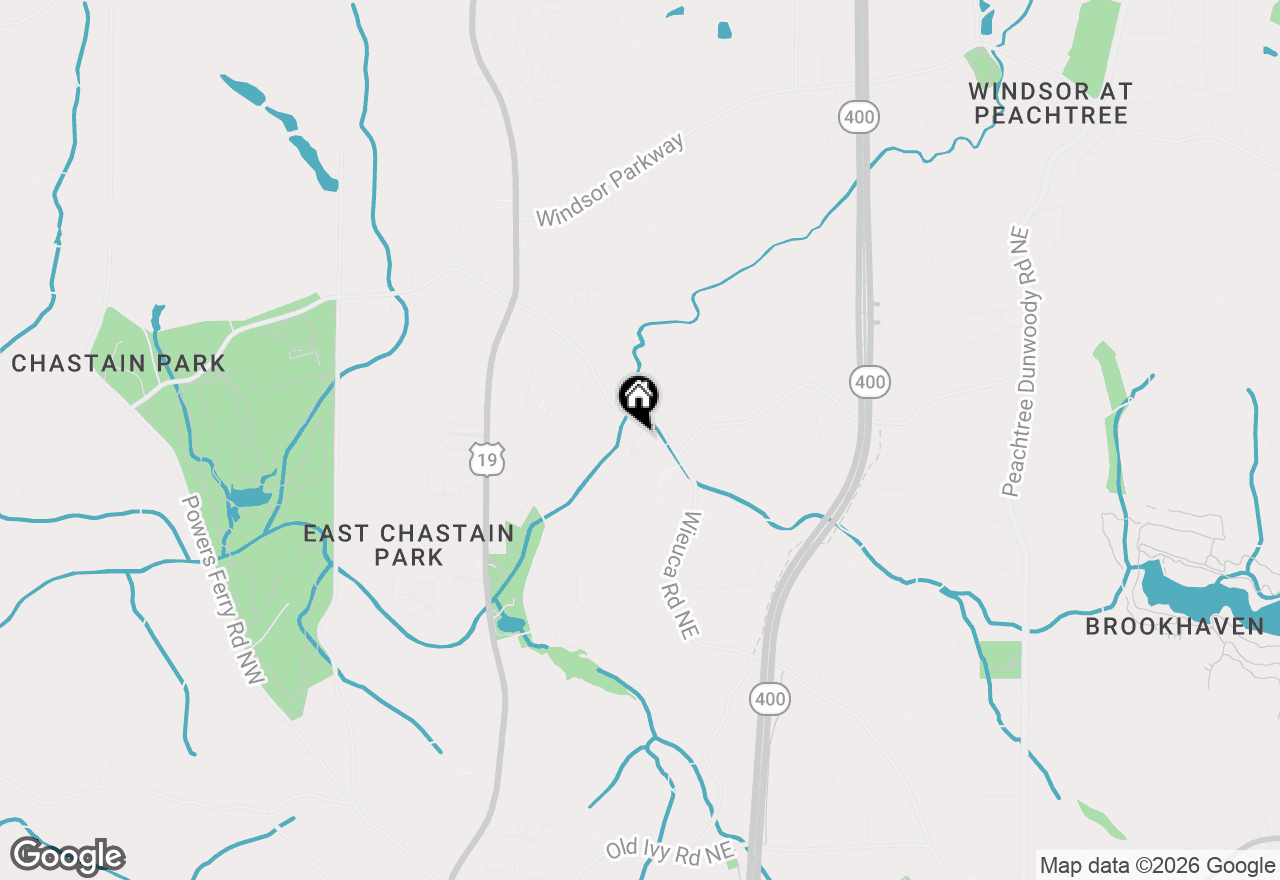 Map of 4223 Wieuca Overlook Ne, Atlanta, GA 30342