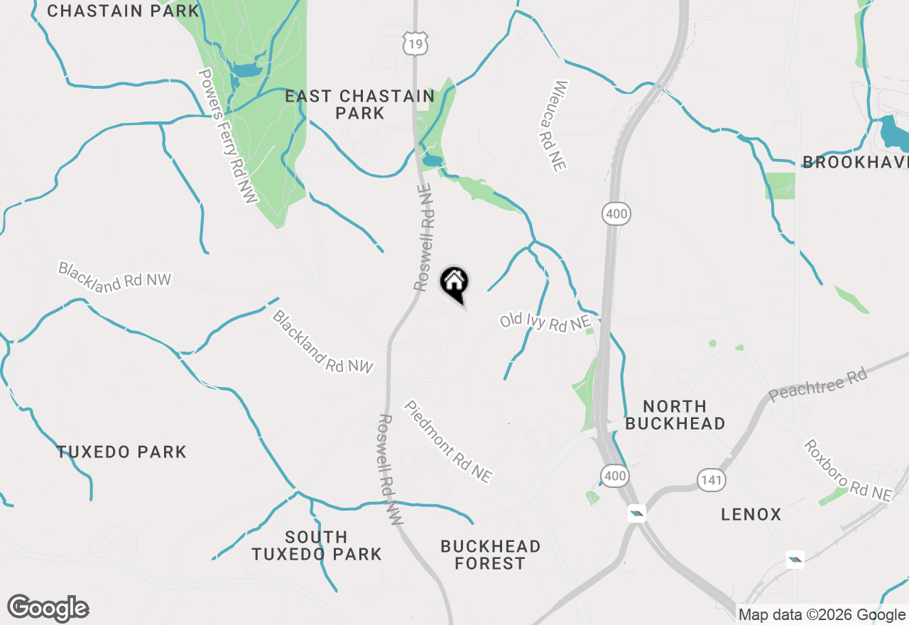Map of 8 Ivy Ridge Ne, Atlanta, GA 30342