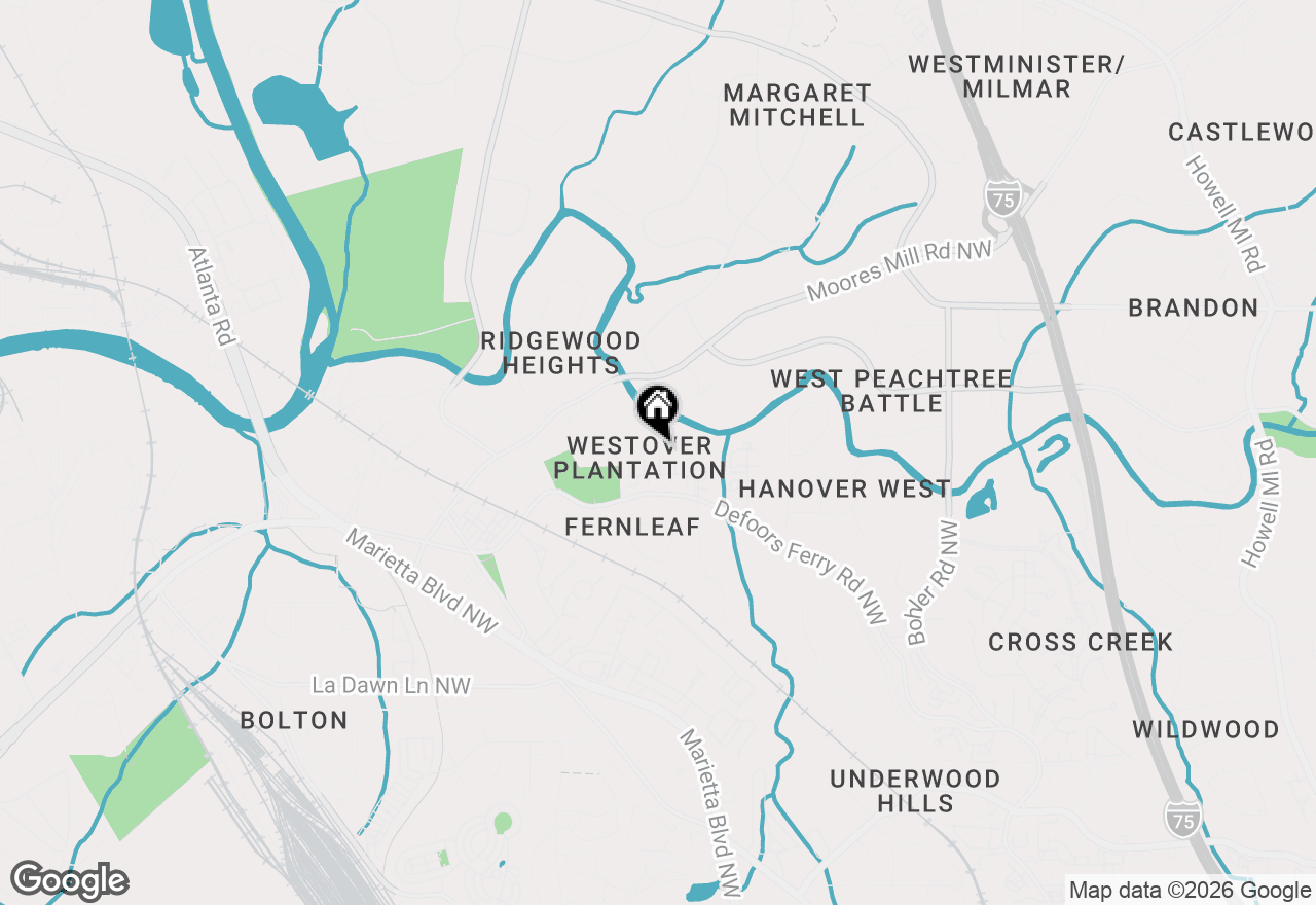 Map of 15 Scotland Place Nw, Atlanta, GA 30318