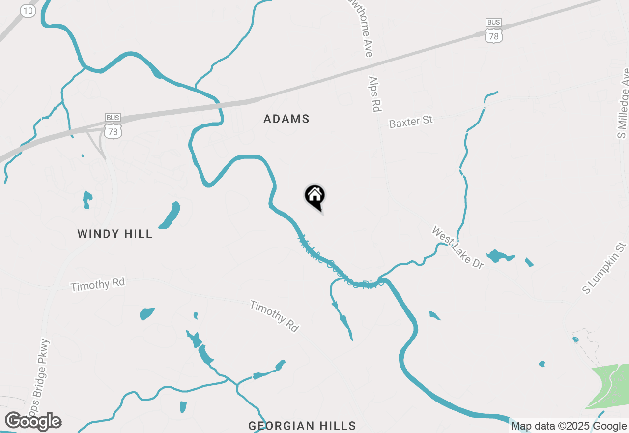 Map of 378 Beechwood Drive, Athens, GA 30606