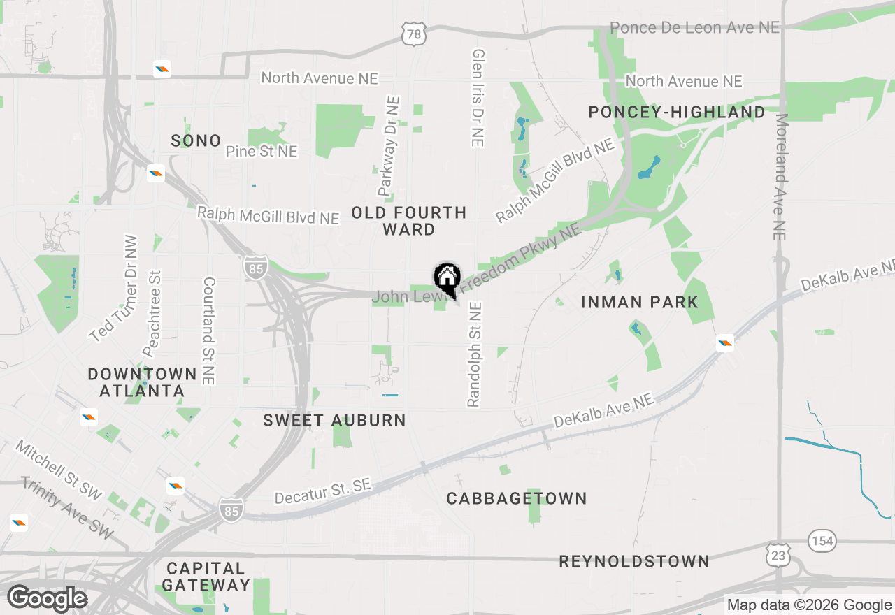 Map of 540 John Wesley Dobbs Avenue Ne, Atlanta, GA 30312