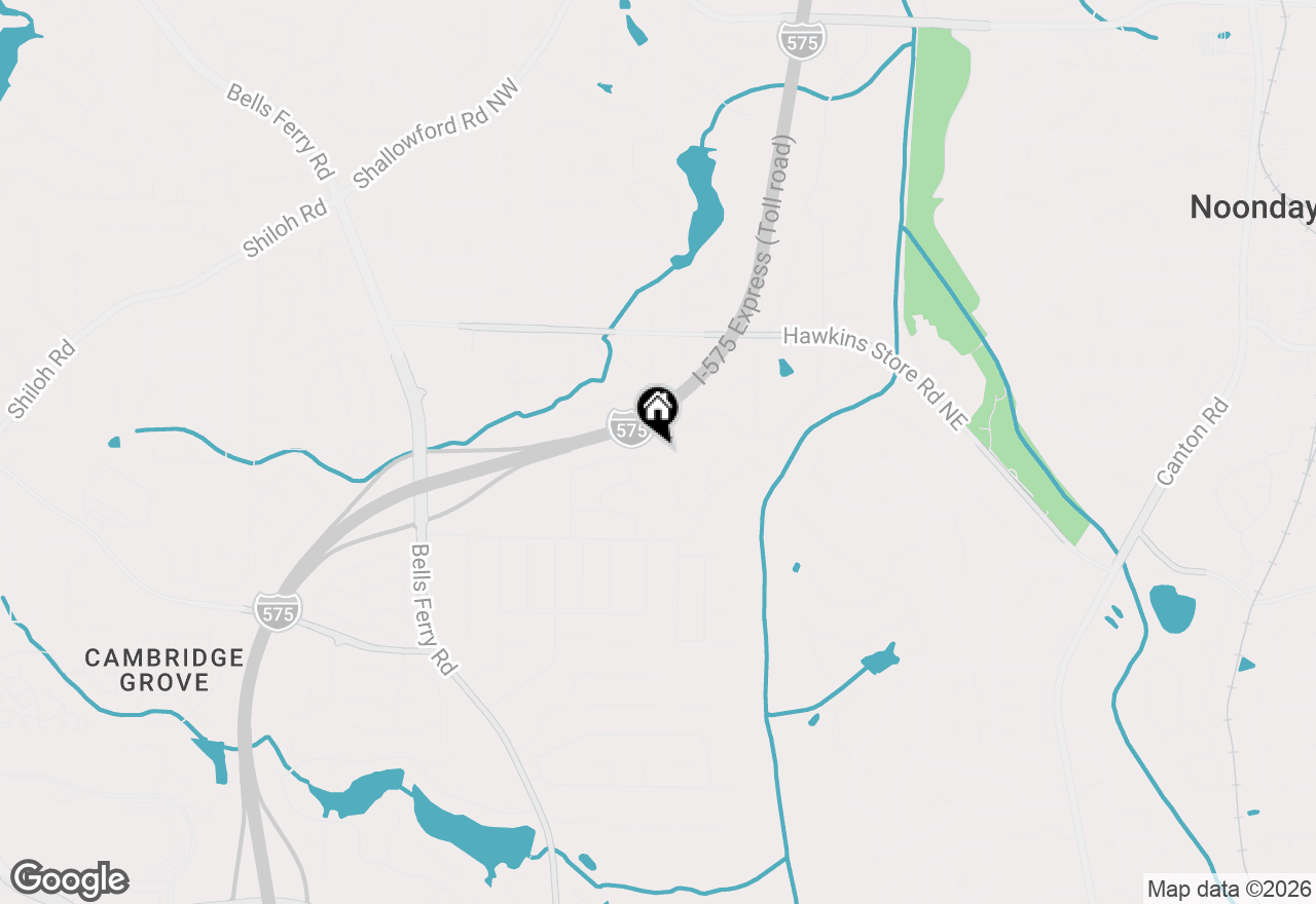 Map of 4173 Oak Ferry Drive Ne, Kennesaw, GA 30144