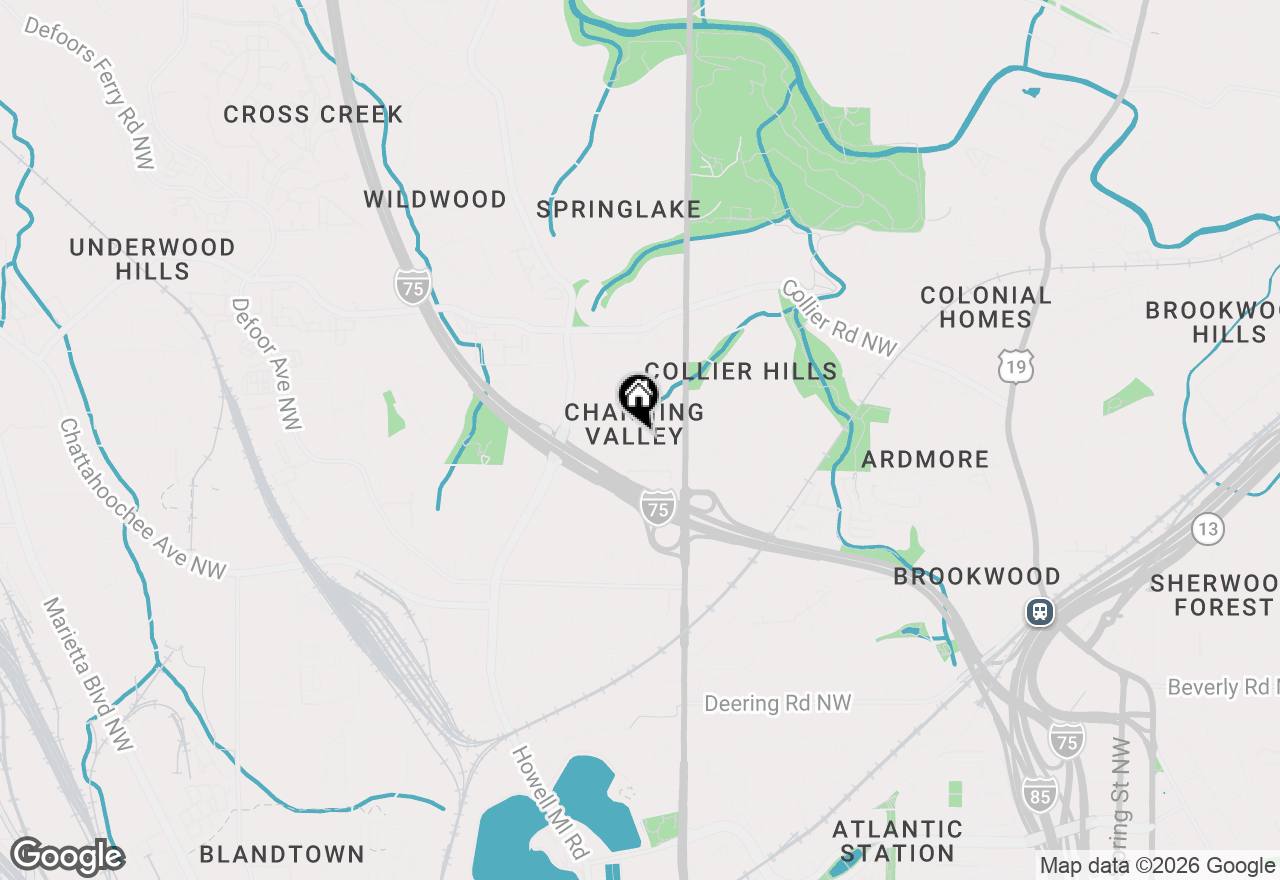 Map of 656 Channing Drive Nw, Atlanta, GA 30318