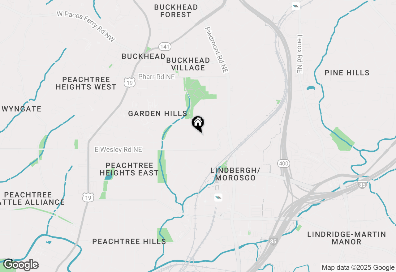 Map of 464 Pine Tree Drive Ne, Atlanta, GA 30305