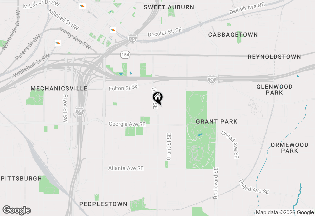 Map of 280 Milledge Avenue Se #A, Atlanta, GA 30312