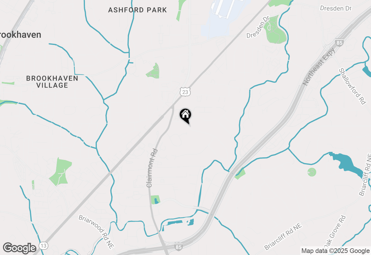 Map of 1929 Clairmont Terrace Ne, Atlanta, GA 30345