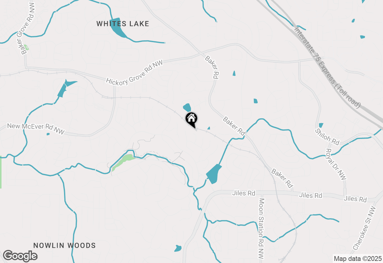 Map of 4158 Spring Hill Lane Nw, Kennesaw, GA 30144