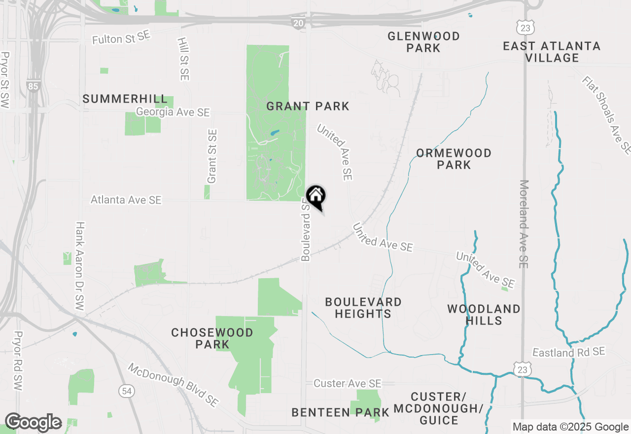 Map of 613 Home Avenue, Atlanta, GA 30312