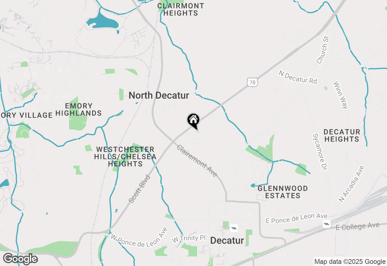 Map of 24 Rockland Place, Decatur, GA 30030